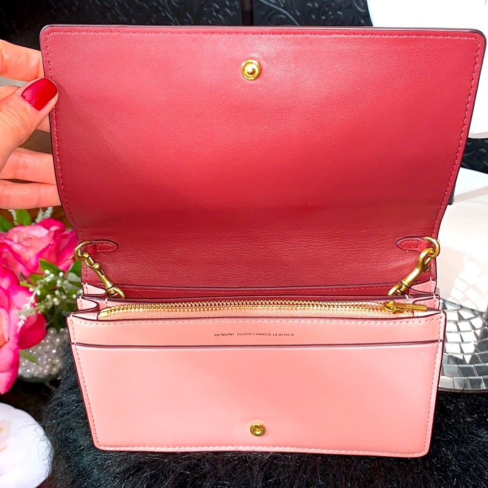 Coach Rose Rivet leather mini crossbody bag - Picture 8 of 15